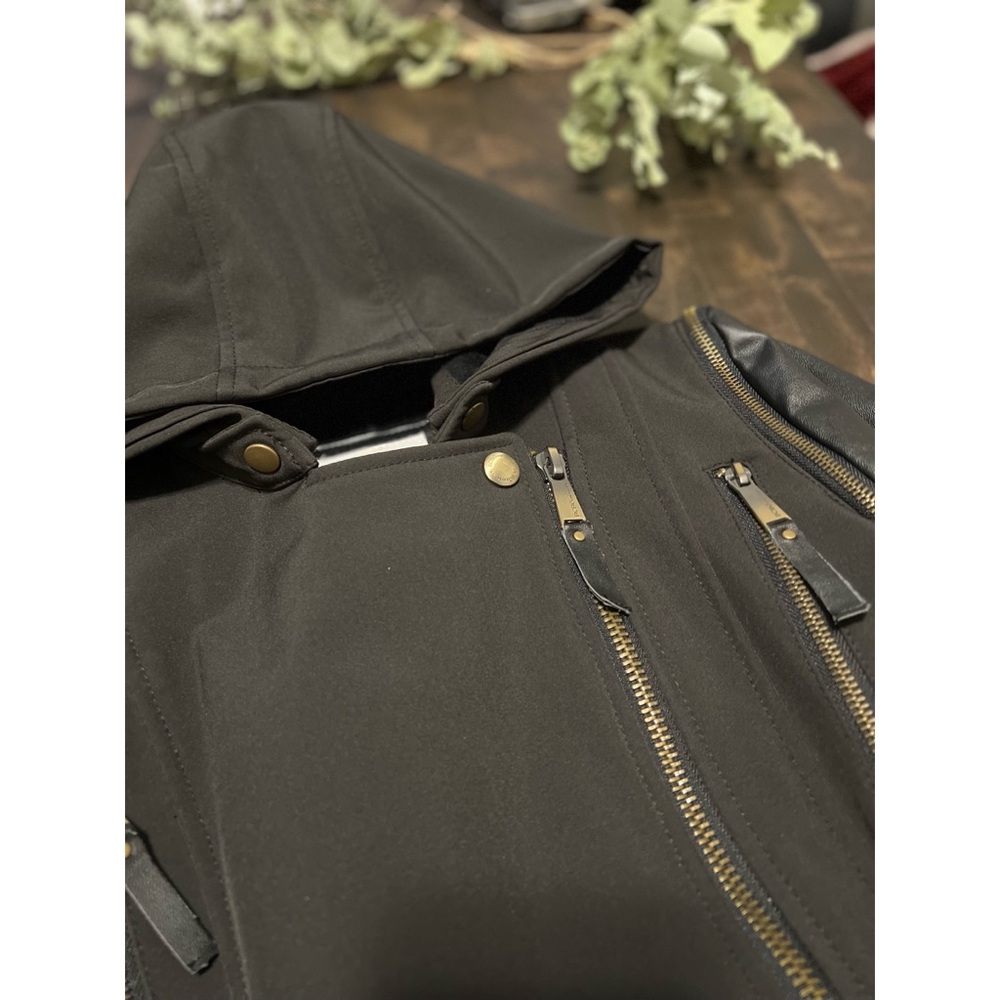 BCBG Faux Leather Jacket/Vest